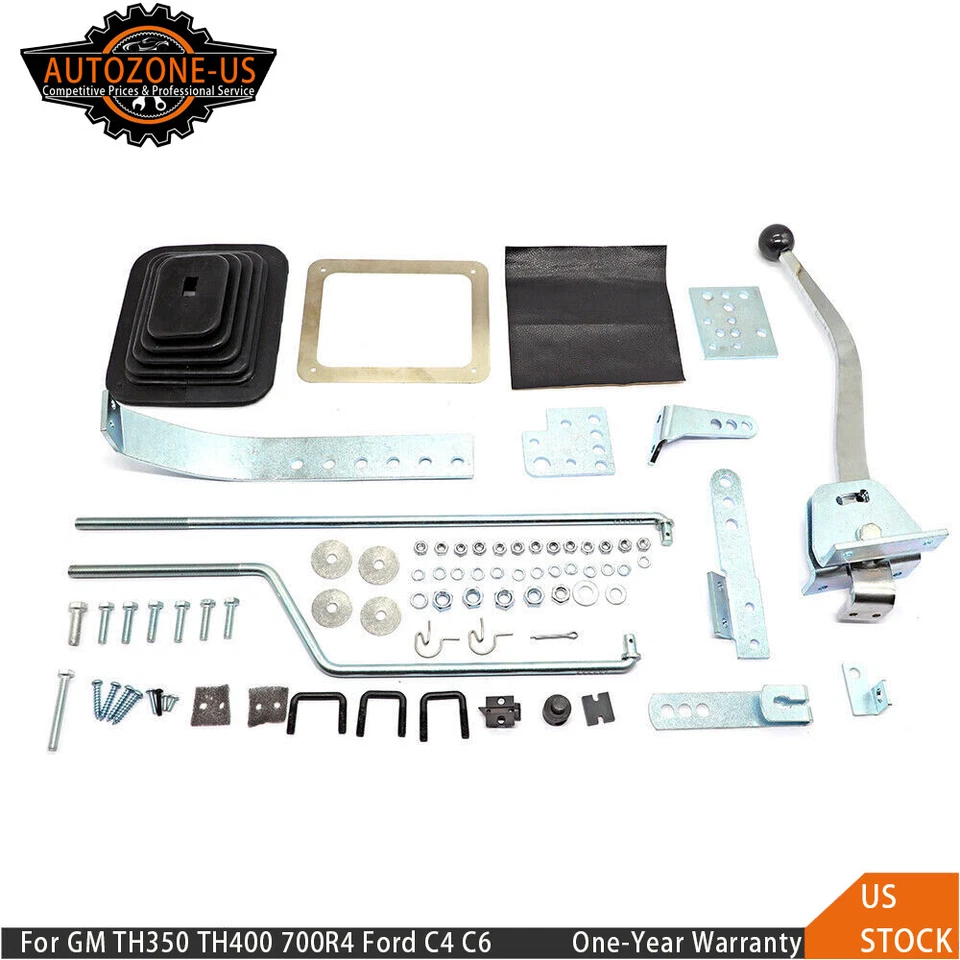 NEW Floor Shifter Conversion Kit For GM TH350 TH400 700R4 For Ford C4 C6 904 727 - Image 1 of 4