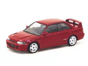 Tarmac Works 1:64 Mitsubishi Lancer GSR Evolution II con Trading Card Rosso - Foto 1 di 2
