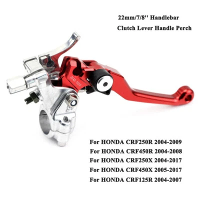 Palanca de embrague para HONDA CRF250R CRF450R CRF250X CRF450X 22mm/7/8"" mango percha Foto 1 de 4
