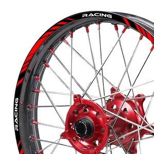 Red Dirt Bike Removable Rim Wheel Stickers P02B For BETA 430 RS 2015-2016 - Picture 1 of 6