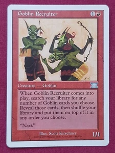 Magic The Gathering 6TH EDITION GOBLIN RECRUITER red card MTG SIXTH - Picture 1 of 2