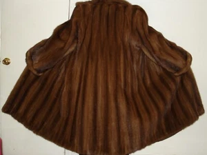 Revillon Mahogany Mink Fur Coat Size 20-22 FREE SHIPPING Excellent Condition - Picture 1 of 7