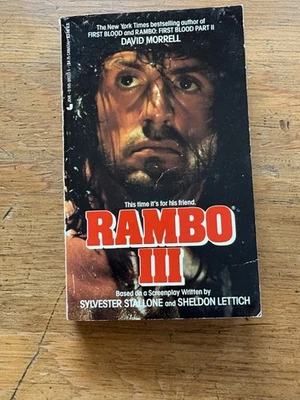 Rambo III 3 David Morrell 1988 Paperback Sylvester Stallone Vintage Rare 1st Foto 1 de 4