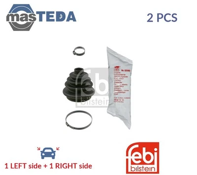 12804 CV JOINT BOOT KIT PAIR FRONT WHEEL SIDE FEBI BILSTEIN 2PCS NEW - Image 1 of 4