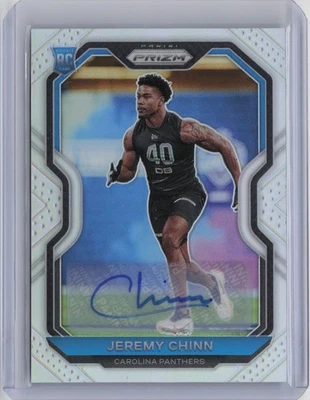 2020 Panini Prizm Rookie Silver Prizm Auto Jeremy Chinn #367 Rookie Auto RC - Image 1 of 2
