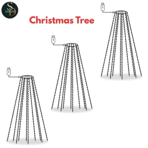 Árbol de Navidad con Luces LED Exterior Luz de Navidad para Decoración PVC vidaXL - Imagen 1 de 22