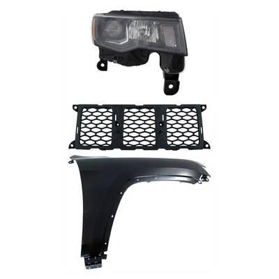 Headlight Kit For 2017-2021 Jeep Grand Cherokee Right Assembly Halogen CAPA SRT - Image 1 of 4