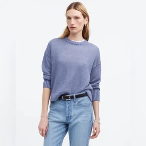 Madewell Linen Drop-Shoulder Sweater L - Picture 1 of 5