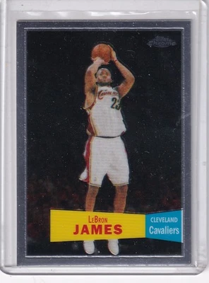 Lebron James Cavaliers - Lakers 07-08 Topps Chrome 57-58 Variation #23 - Image 1 of 2