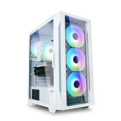 8809213765629 PC case I3 Neo TG White Mid Tower RGB fan x4, white Zalman - Bild 1 von 4