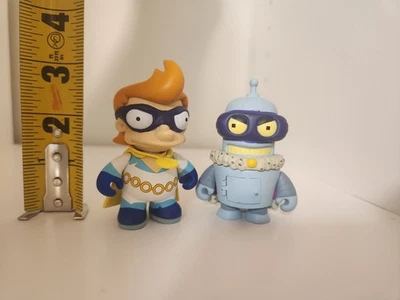 Kidrobot FUTURAMA Mini Series 2 Captain Yesterday and Superking 3" Vinyl No Box - Image 1 of 4