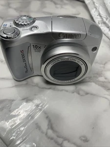Canon Digital Camera PowerShot SX100 IS 8.0MP CCD RETRO 10x ZOOM SILVER Tested - Picture 1 of 14