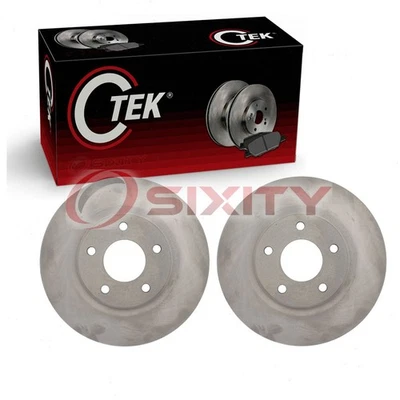 2 pc Centric Front Disc Brake Rotors for 2007-2017 Jeep Compass Braking Tire fc - Image 1 of 4