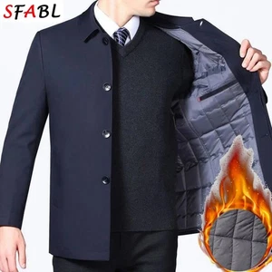 Herren Freizeit Business Mantel Männer Klassisch Elegant Herren Winterjacke Social Blazer - Bild 1 von 23
