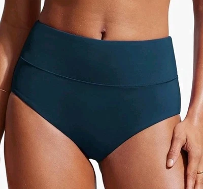 CRZ Yoga Swimwear Women's Size XL High-Waisted Swim Bikin Bottom Insignia Blue - Image 1 of 4