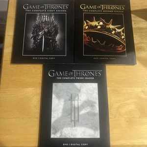 game of thrones 1st 2nd and 3rd season dvd lot pre owned very good - Picture 1 of 5