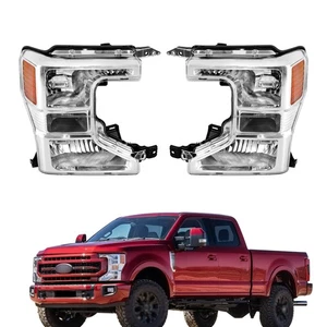 Replacement Headlights For Ford F250 F350 F450 Super Duty 2020-2022 Halogen Pair - Foto 1 di 9