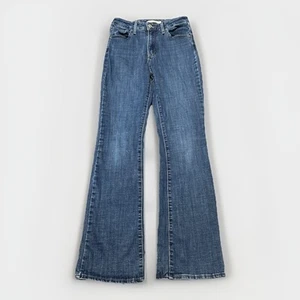 Jeans donna Levis 725 taglia 27 vita alta bootcut blu lavaggio scuro denim 26x30,5 - Foto 1 di 6