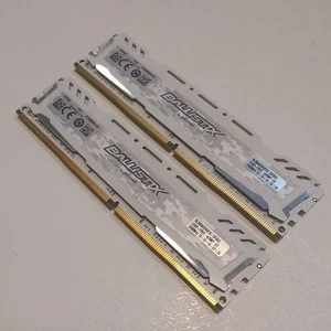 White Ballistix Sport 16GB DDR4 RAM 2400 MHZ (2x8GB) - Picture 1 of 1