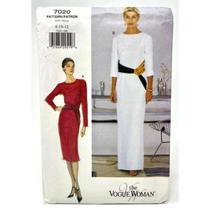 Festliches Kleid Muster The Vogue Woman 7020 Größe 8-10-12, Brustumfang 31 1/2-34 ungeschnitten - Bild 1 von 2