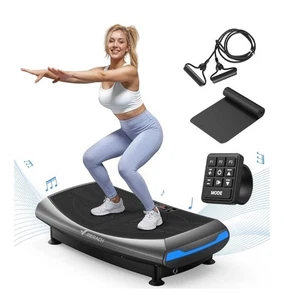 MERACH Vibration Plate Exercise Machine, 7-in-1 4D Vibration Plate with Glide, S - Picture 1 of 13