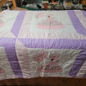 Trapunta vintage coloniale dama 84" x 94" - Foto 1 di 7