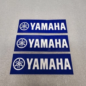 YAMAHA MOTORCYCLE DECAL YAMAHA SNOWMOBILE DECAL BLUE VINYL OEM YAMAHA STICKER - Picture 1 of 5