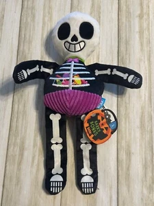 NEW BarkBox Bark Box Plush Barry Bones Skull Multi Crinkle Squeaker Large L - Picture 1 of 4