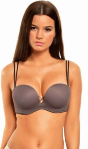 Z-11449-107709) 3x MARCAS SUPER PUSH UP SEÑORA AROS SUJETADOR TAUPE CUP 70B NUEVO 3 UNIDADES - Imagen 1 de 1