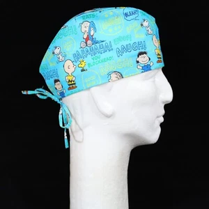 Peanuts Gang Characters Peanuts Verbiage Theme Scrub Hat - Picture 1 of 1