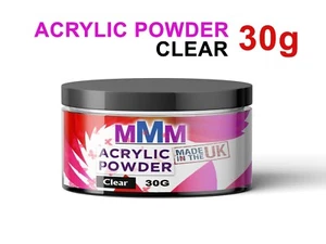 100% Attraction Acrylic Clear Powder - Nail Enhancement 30g BEST QUALITY **UK - Picture 1 of 1