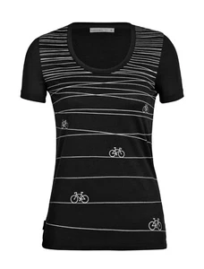 Camiseta Icebreaker Mujer Tech Lite II Mangas Cortas Hill Sprint (M) Negra - Imagen 1 de 1