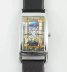 ACME Studio MORSE MUSEUM L.C. TIFFANY “Field of Lilies” Curvex Style Wrist Watch - Picture 1 of 4