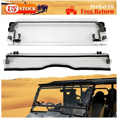 Front Flip Windshield For Yamaha Wolverine X4 X2 2018-2020 Scratch Resistant UTV Foto 1 de 4