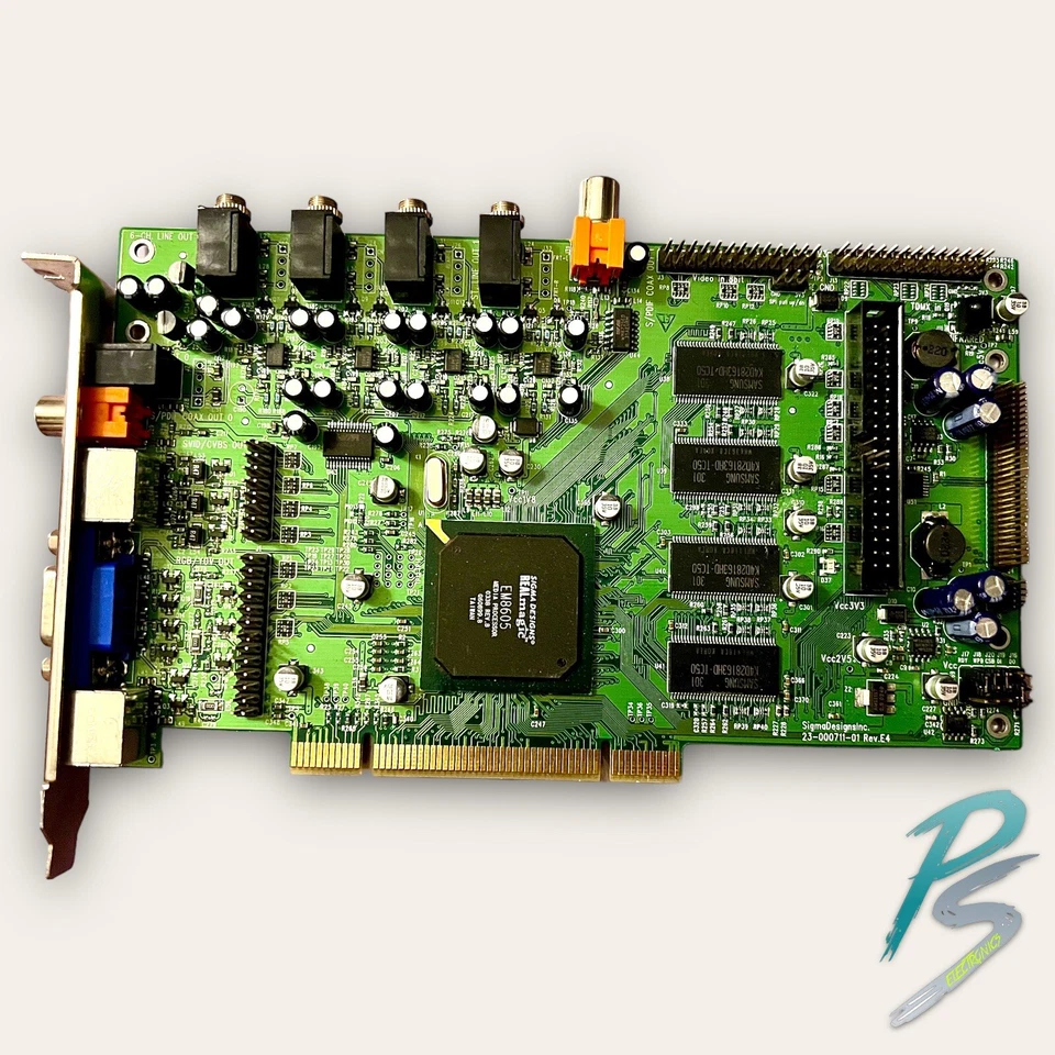 Sigma Designs REALmagic 23-000711-01 Rev.E4 PCI 6 CANALES Tarjeta de video para TV Foto 1 de 4