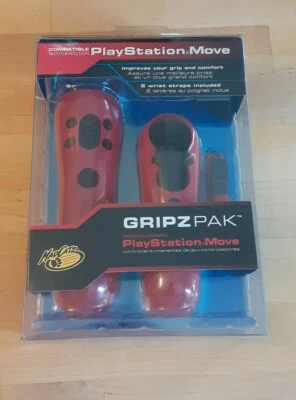 Mad Catz  MOVEGRIPZ PAK Comfortable Protective Cover for PS3 Controller RED - Image 1 of 3