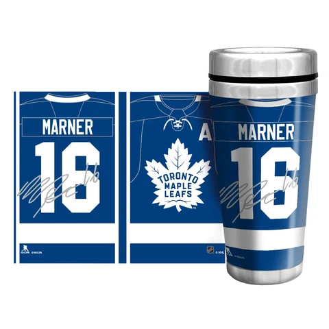NHLPA Toronto Maple Leafs 16oz. Travel Mug Full Wrap - Marner Cover
