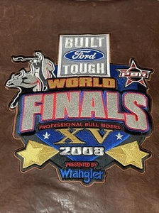 Vtg Cripple Creek 2008 PBR Rodeo World Finals Leather Jacket **RARE** Sz XL NWT - Picture 1 of 22