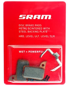 SRAM HRD Hydraulic Road Disc, Level ULT/TLM Brake Pad Sintered Pad Steel Plate - Picture 1 of 1