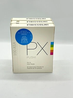 3x Impossible Project PX Push Color Shade Instant Film for Polaroid SX70 Camera - Bild 1 von 4