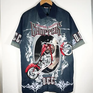 DCC Choppers Biker USA Hip Hop Skater B-Boy Streetwear Shirt Y2K L - Picture 1 of 7