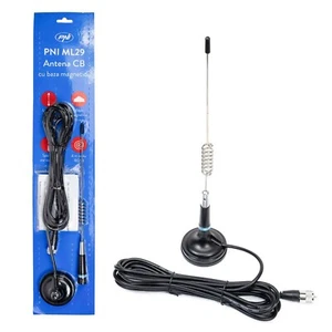 Antena Micro CB PNI ML29, długość 34 cm, z magnesem 70 mm i 4m RG58 - Zdjęcie 1 z 8