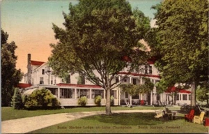 Basin Harbor Vermont Lodge Lake Champlain - Albertype Hand Colored Postcard - Bild 1 von 2