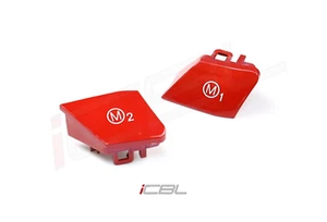 Red M1 M2 Steering Wheel Buttons Performance BMW F80 M3 F82 F83 M4 M Series 2Pcs - Picture 1 of 7