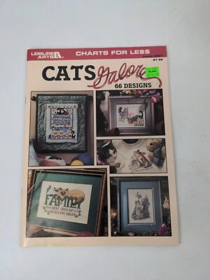 Vintage 1996 Leisure Arts Cats Galore Counted Cross Stitch Leaflet 2821 - Image 1 of 4