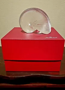 Baccarat Clear Crystal Nautilus Shells Large -  6" - Picture 1 of 4