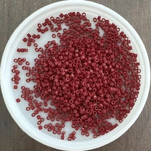 11/0 MIYUKI Japanese Seed Beads, Delica, Opaque Currant (DB1134), 5g - Picture 1 of 1