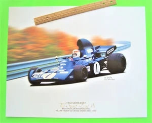 Jackie Stewart Watkins Glen Grand Prix 1972 impresión artística - Tyrrell - Ford como nuevo - Imagen 1 de 7
