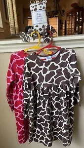 Kelly’s Kids Giraffe Dress & Hair Accessories Lot - Picture 1 of 1