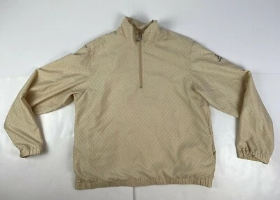 Chaqueta cortavientos para mujer Liz Claiborne LIZGOLF beige/bronceado 1/4 cremallera ¡talla mediana! Foto 1 de 4